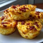 Air Fryer Keto Egg Bites Bacon Cheddar