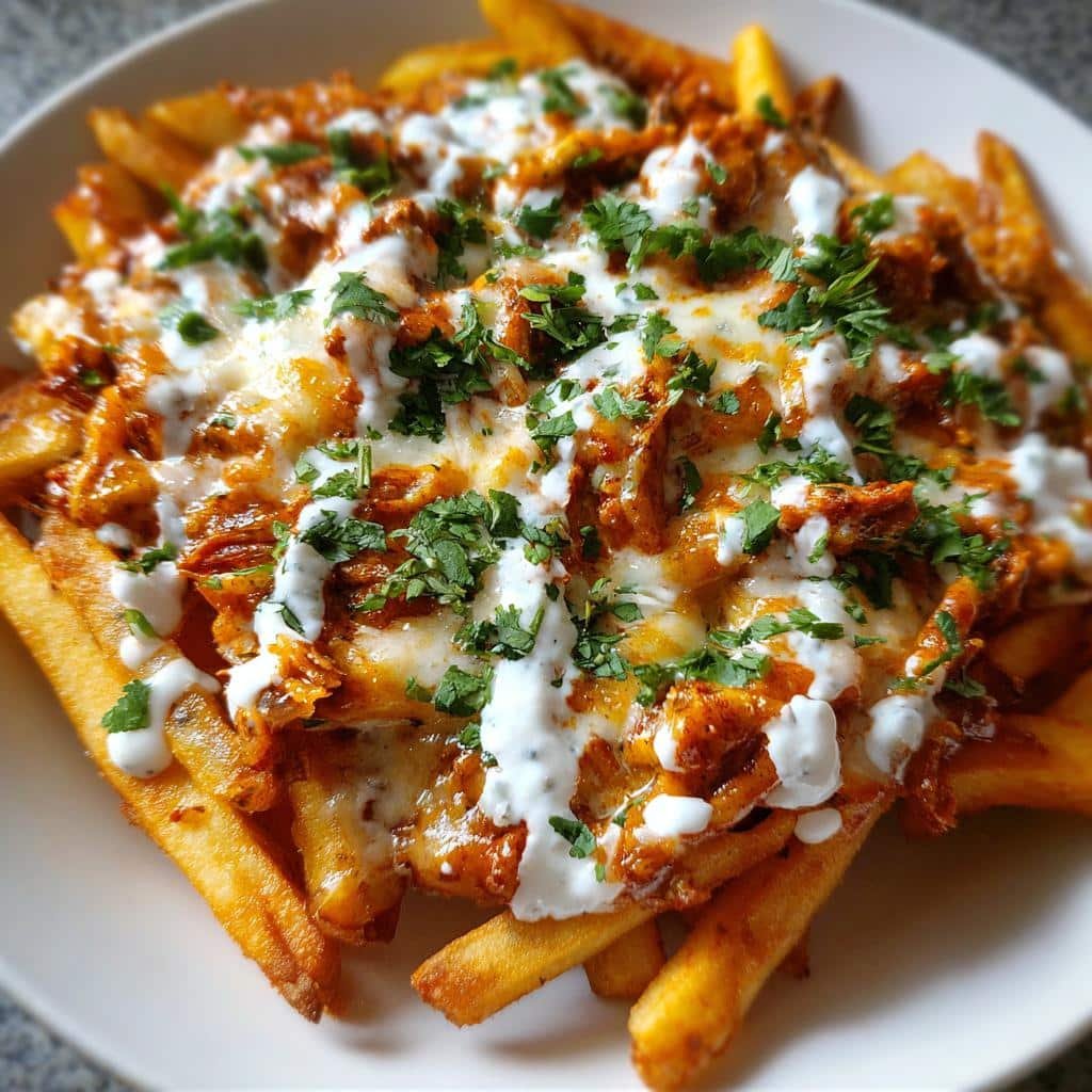 Air Fryer Loaded Butter Chicken Fries