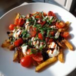 Air Fryer Loaded Caprese Fries