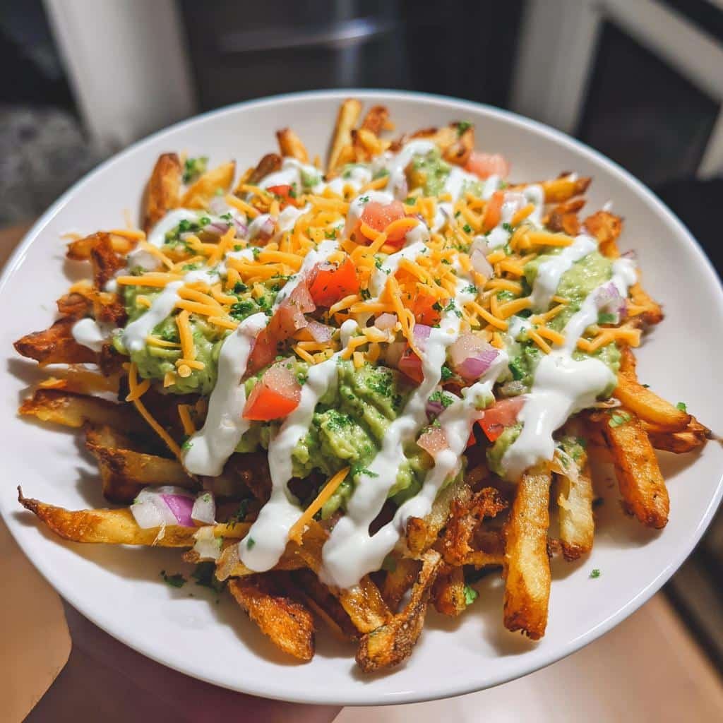 Air Fryer Loaded Guacamole Ranch Fries - detail 1
