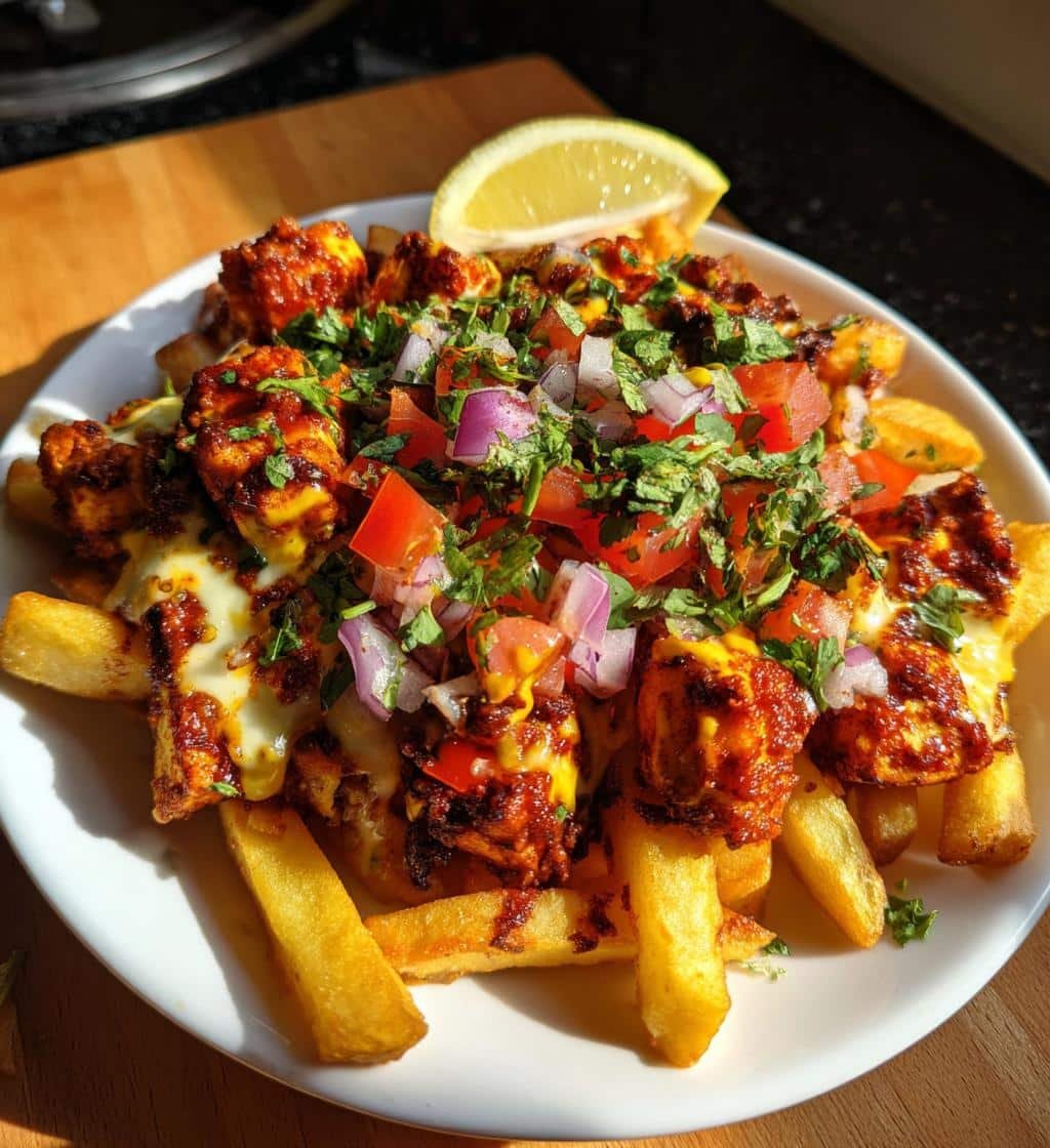Air Fryer Loaded Tandoori Paneer Fries - detail 1