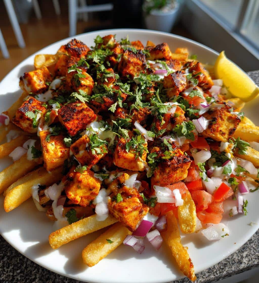 Air Fryer Loaded Tandoori Paneer Fries