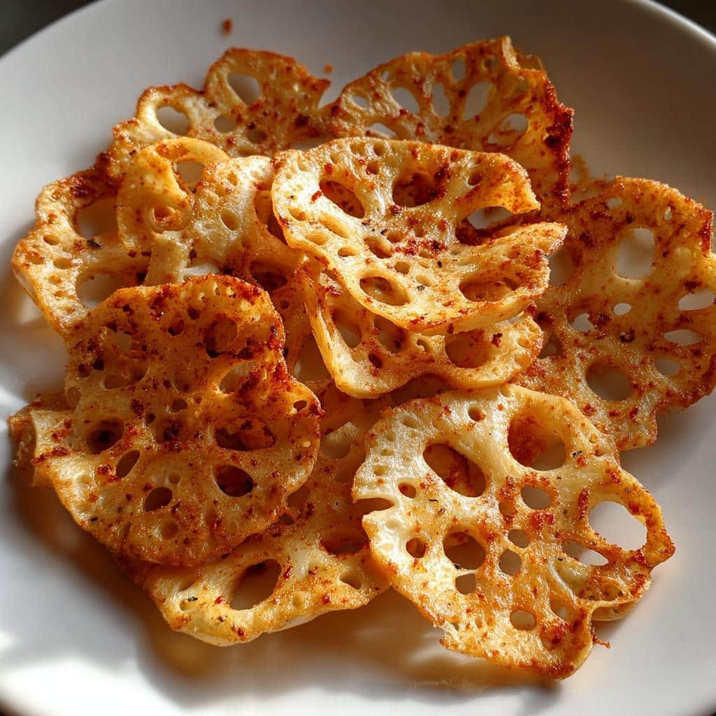 Air Fryer Lotus Root Chips (Asian Trend)