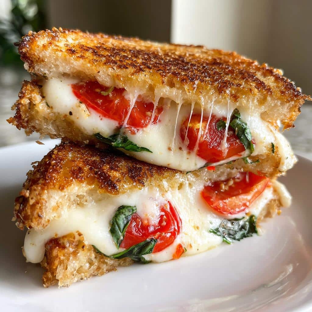 Air Fryer Margherita Grilled Cheese - detail 1