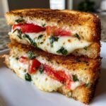 Air Fryer Margherita Grilled Cheese