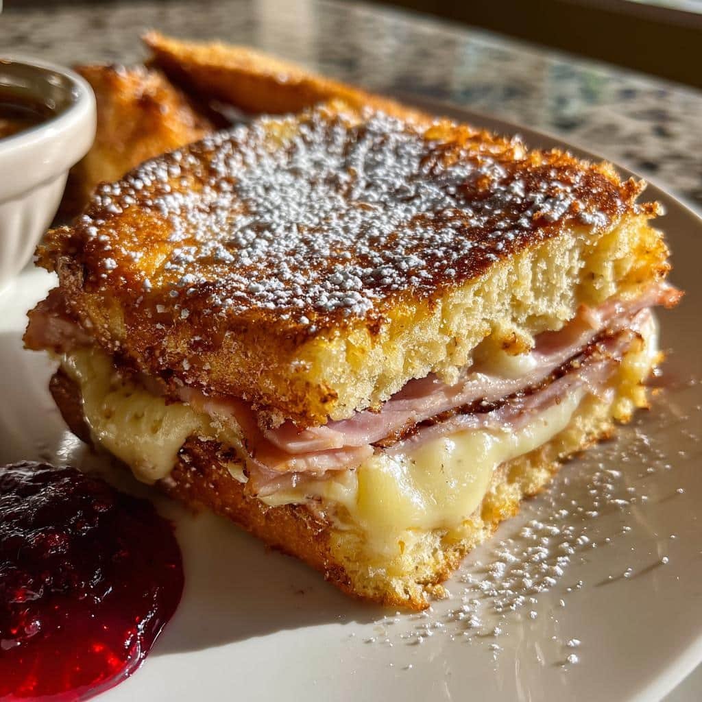 5-Star Air Fryer Monte Cristo Sliders: Simply Irresistible! 4 Air Fryer Monte Cristo Style Breakfast Sliders - detail 1
