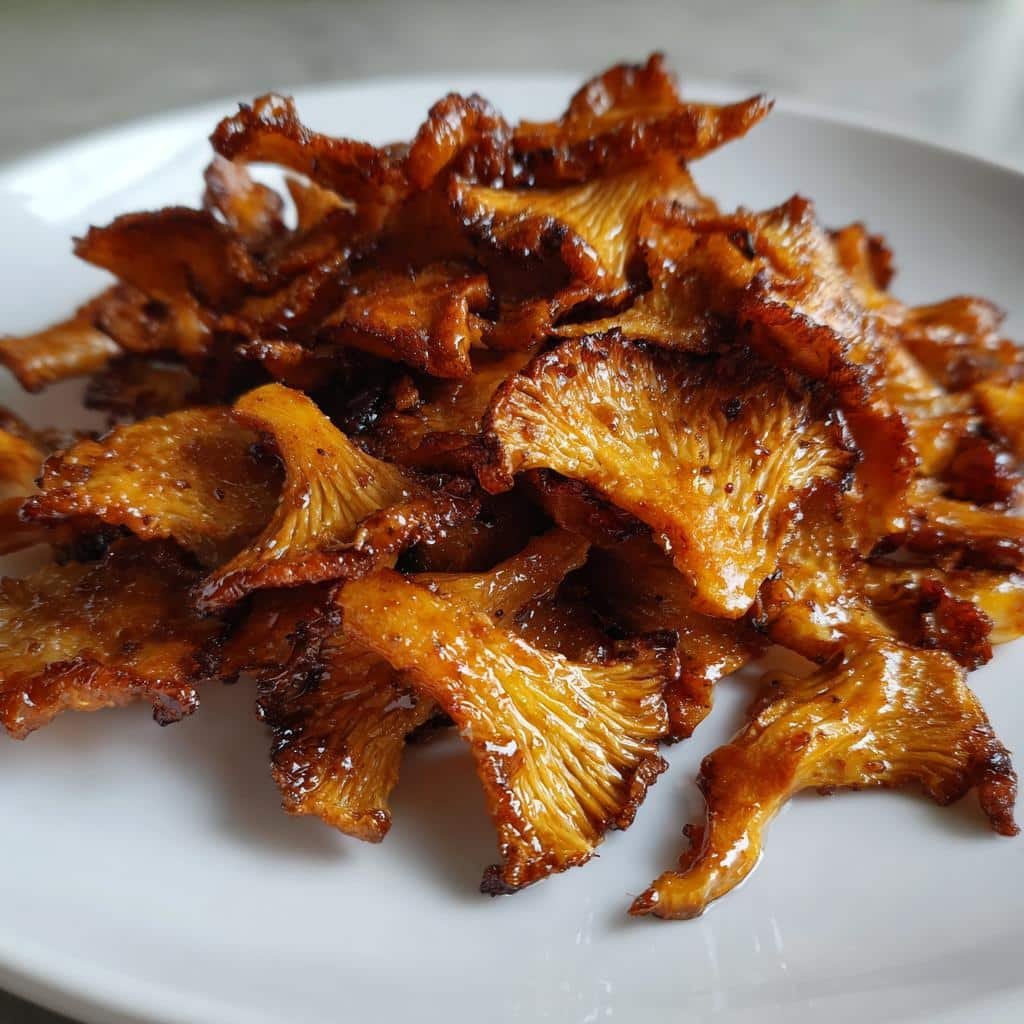 Air Fryer Mushroom Chips with Miso - detail 1