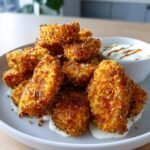 Air Fryer Nuggets with Charred Lime Crema
