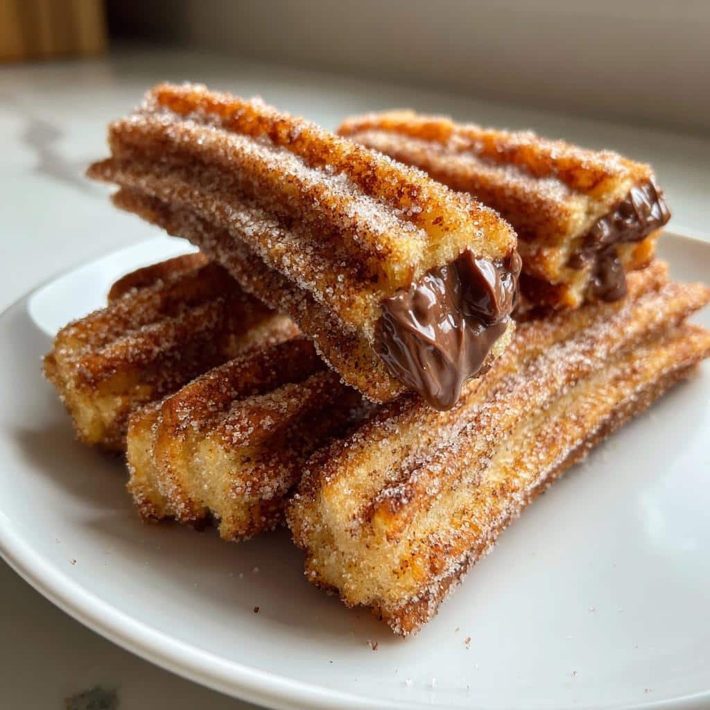 Air Fryer Nutella Filled Churros - detail 1