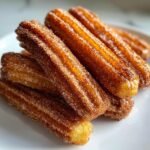 Air Fryer Nutella Filled Churros
