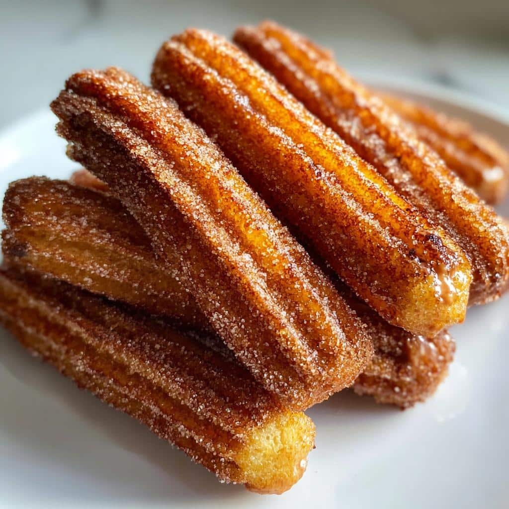 Air Fryer Nutella Filled Churros