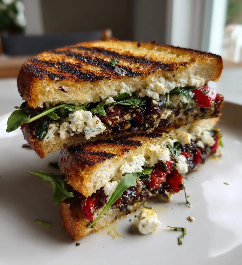 Air Fryer Olive Tapenade Sandwich