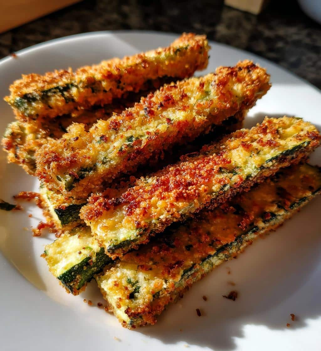 Crispy Air Fryer Parmesan-Crusted Zucchini Wedges in 10 Minutes 4 Air Fryer Parmesan-Crusted Zucchini Wedges - detail 1