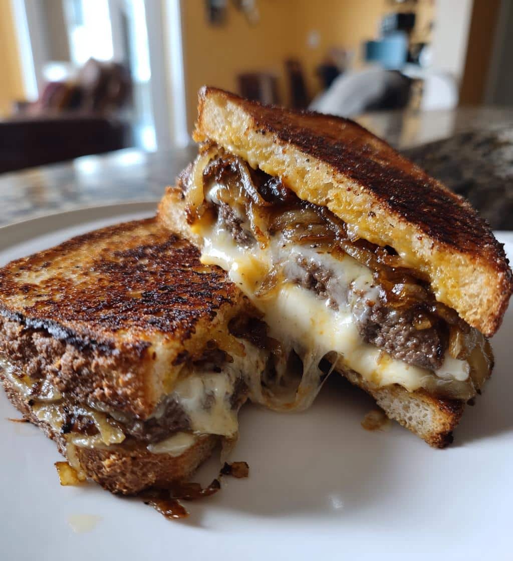 Air Fryer Patty Melt - detail 1