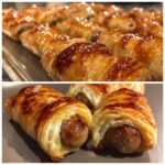 Air Fryer Pigs in a Blanket Honey Mustard Glaze