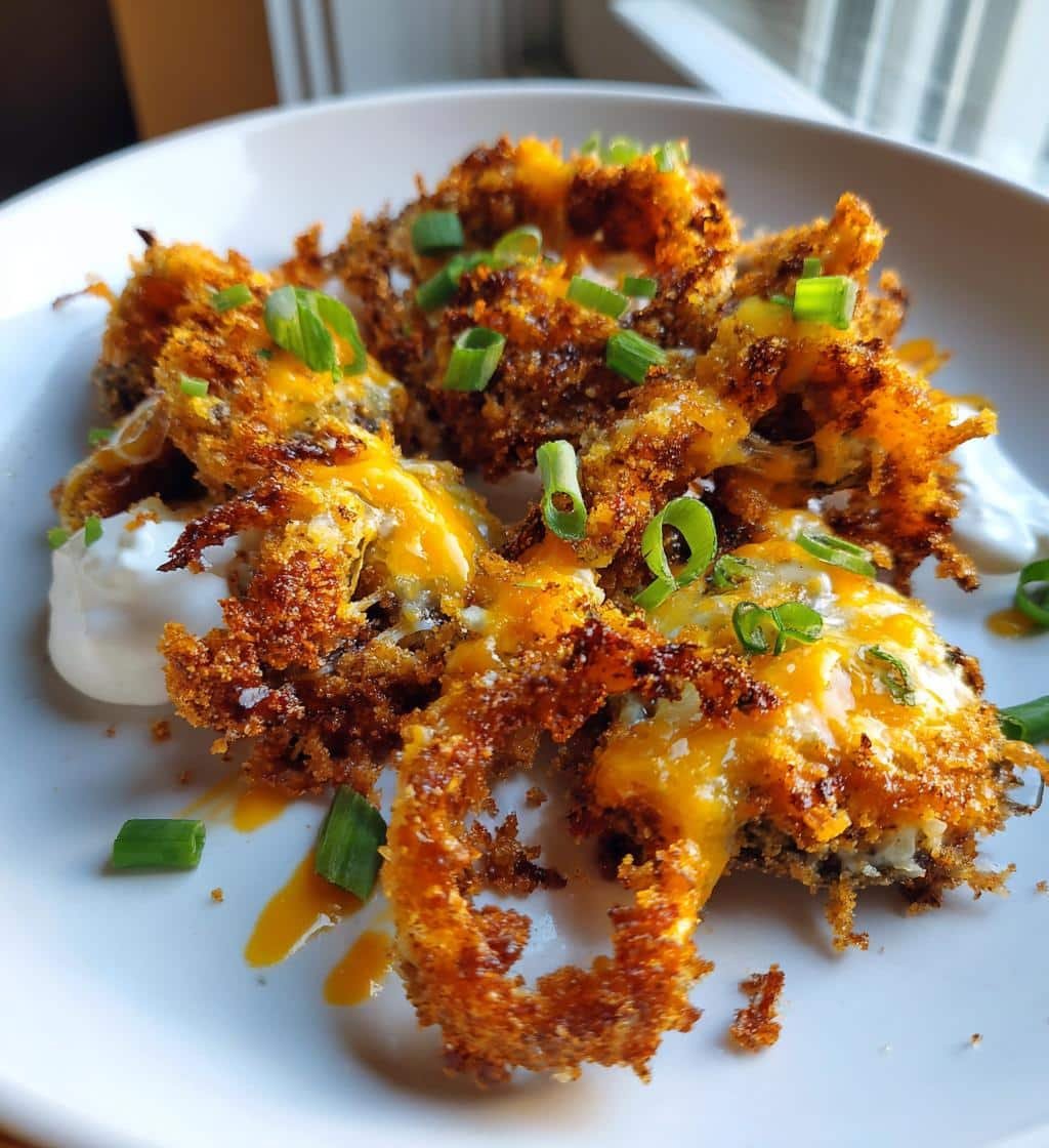 Air Fryer Quick Loaded Portobello Mushroom Fries