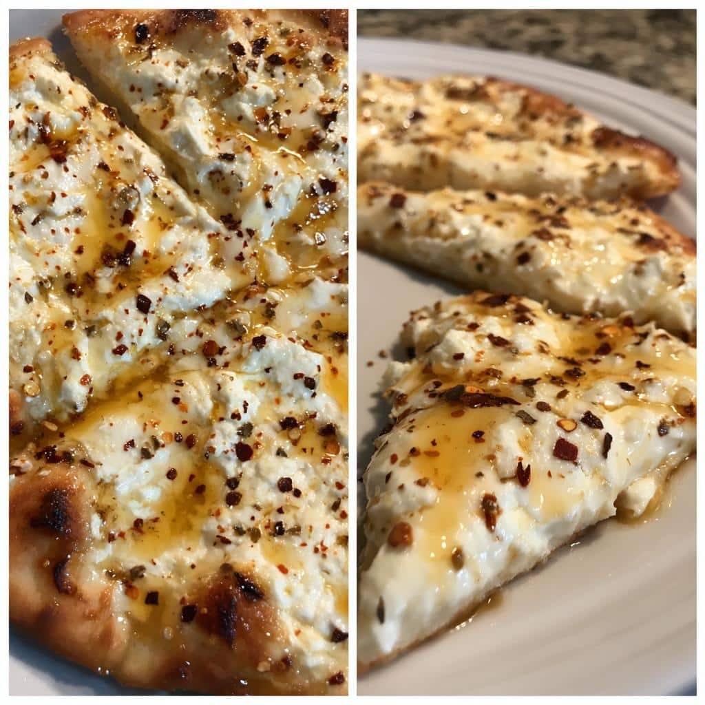 Air Fryer Ricotta & Honey Pizza - detail 1
