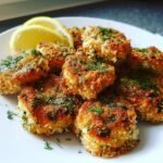 Air Fryer Salmon Nuggets with Dill & Lemon