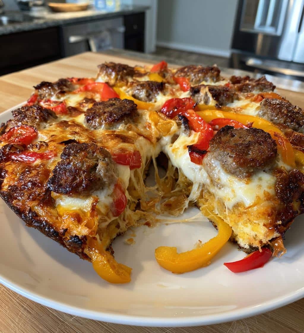 Air Fryer Sausage & Peppers Italian Pizza - detail 1