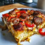 Air Fryer Sausage & Peppers Italian Pizza