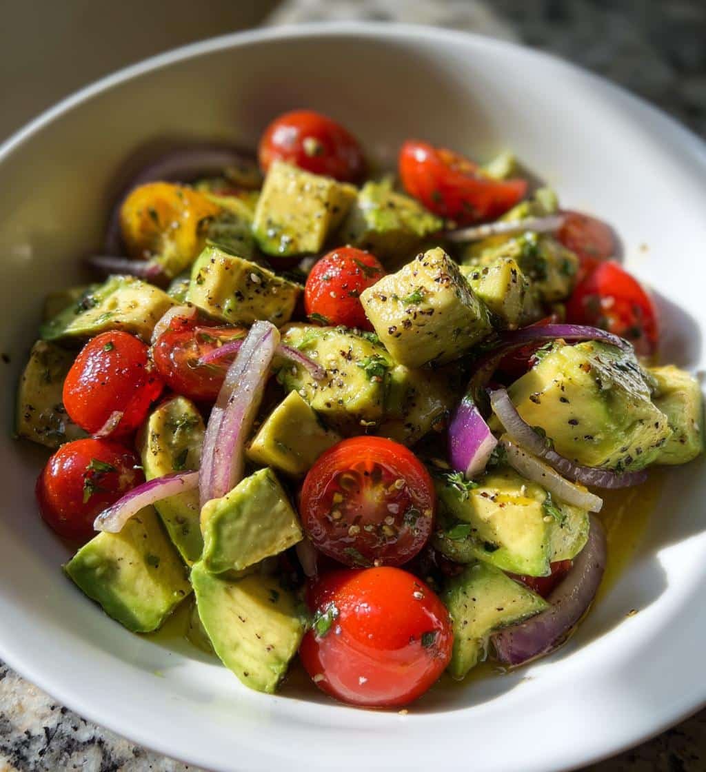 Air Fryer Simple Avocado Salad