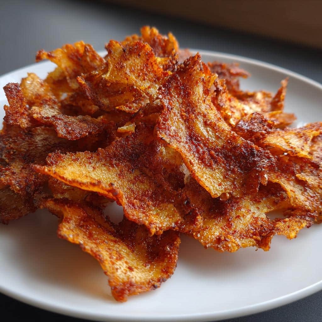 Air Fryer Spicy Chili Jackfruit Chips - detail 1