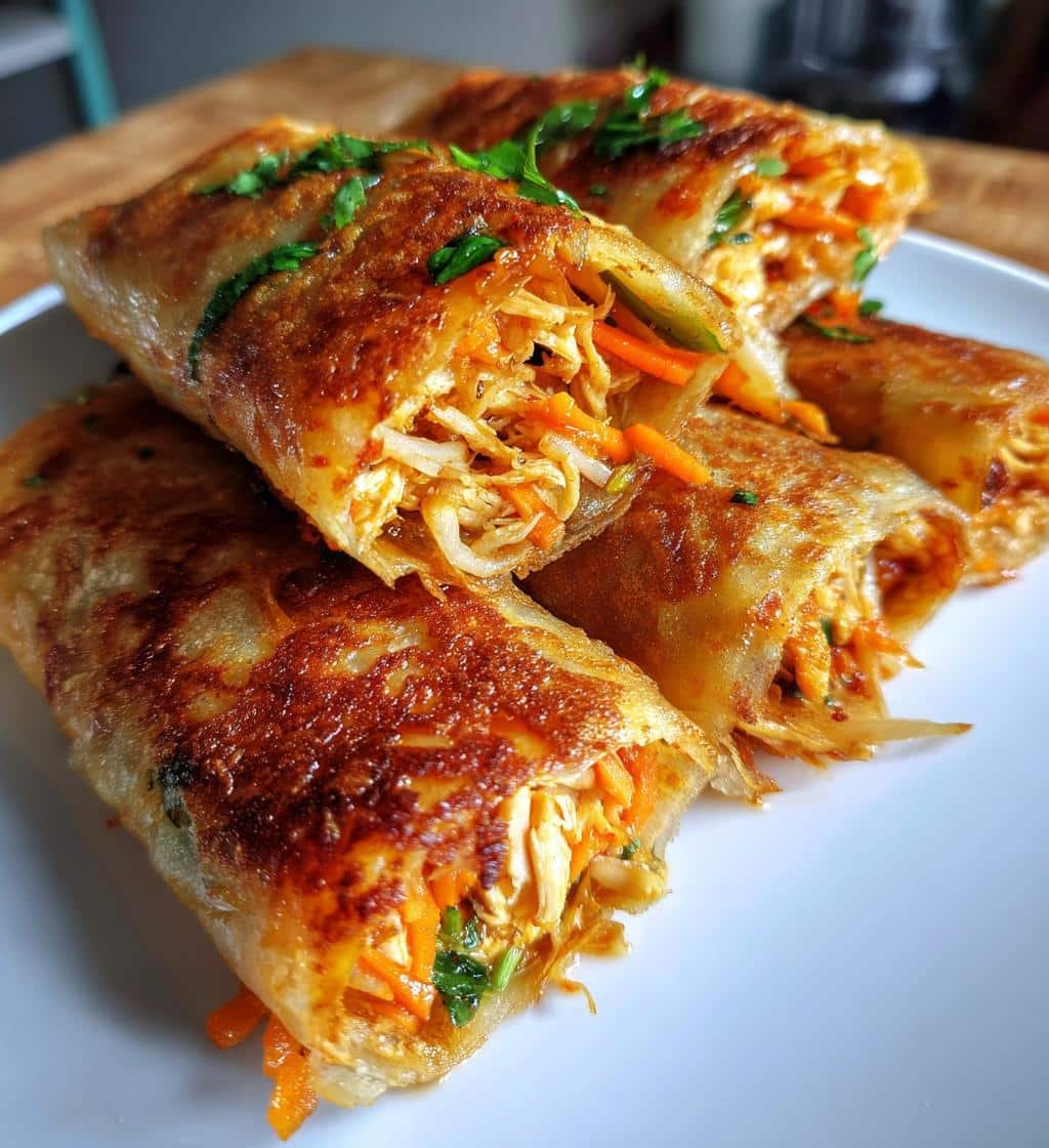 Air Fryer Spicy Rice Paper Pockets