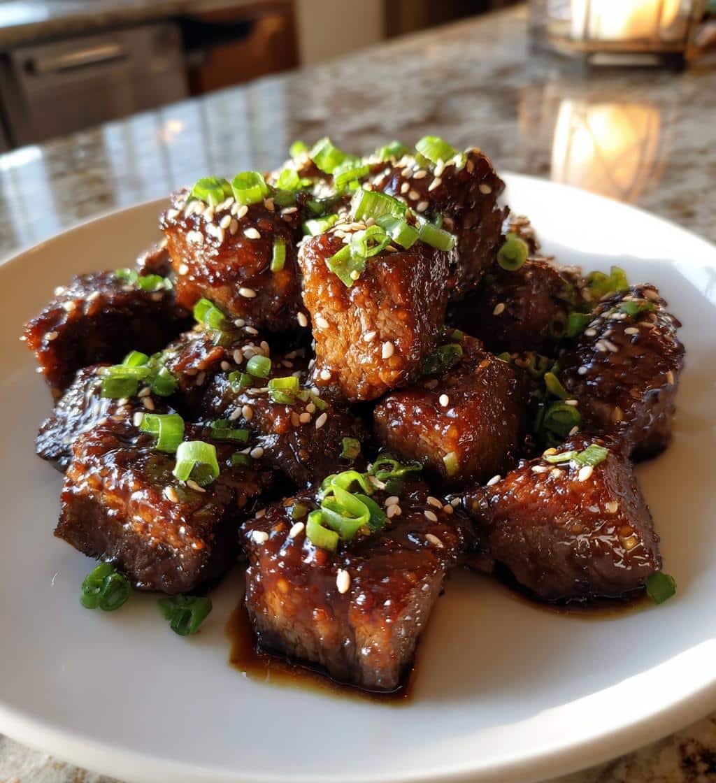 Air Fryer Steak Bites Teriyaki