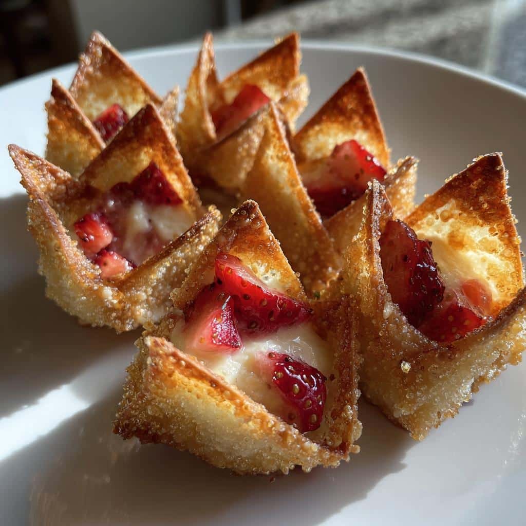 Air Fryer Strawberry Cheesecake Bites