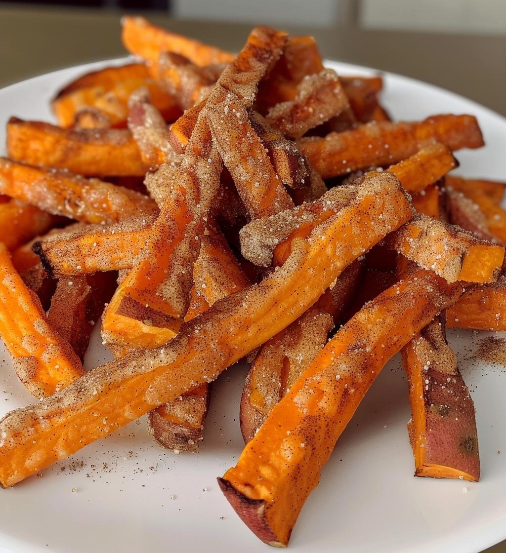 Air Fryer Sweet Potato Fries Cinnamon