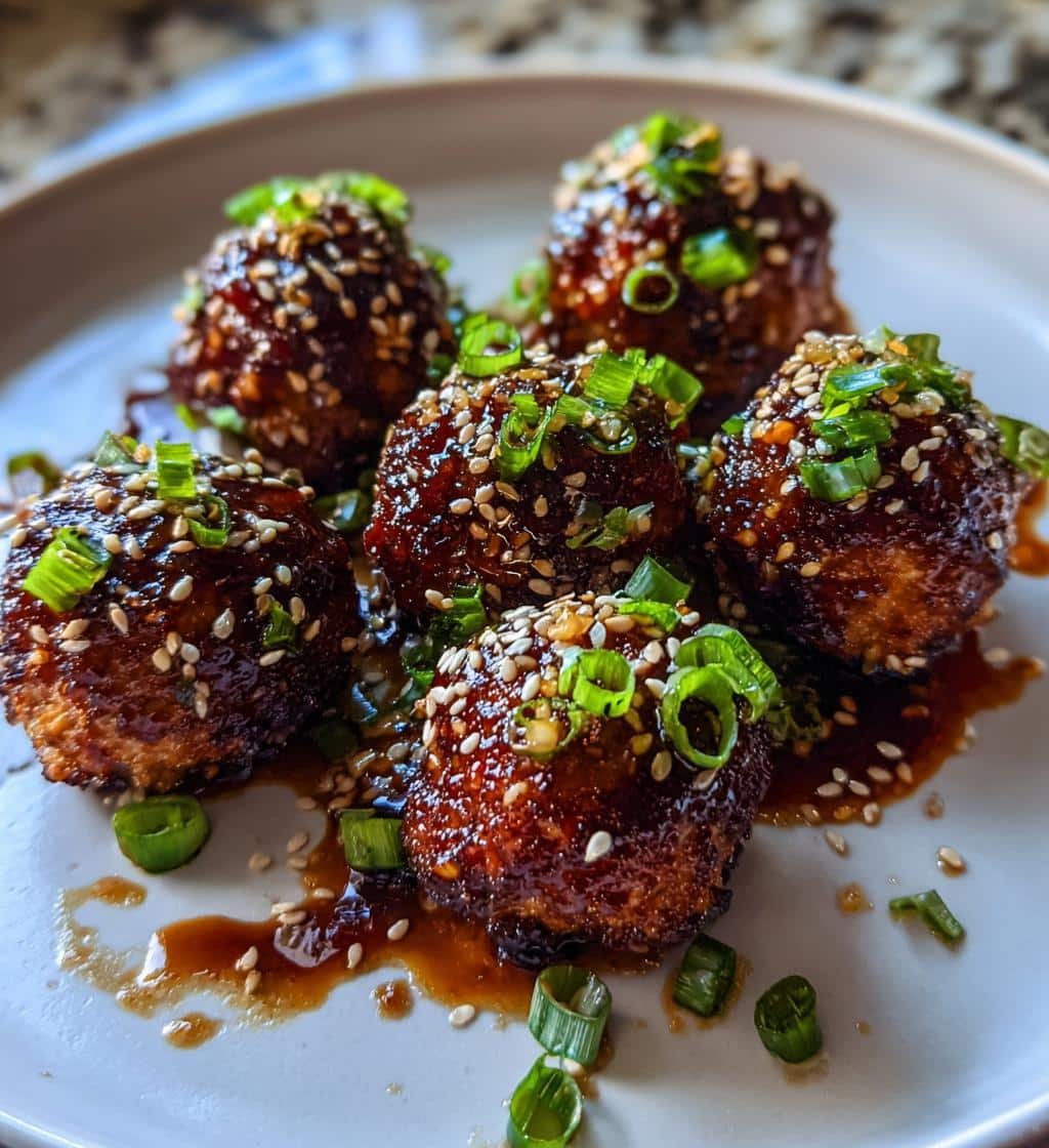 Air Fryer Teriyaki meatball bites - detail 1