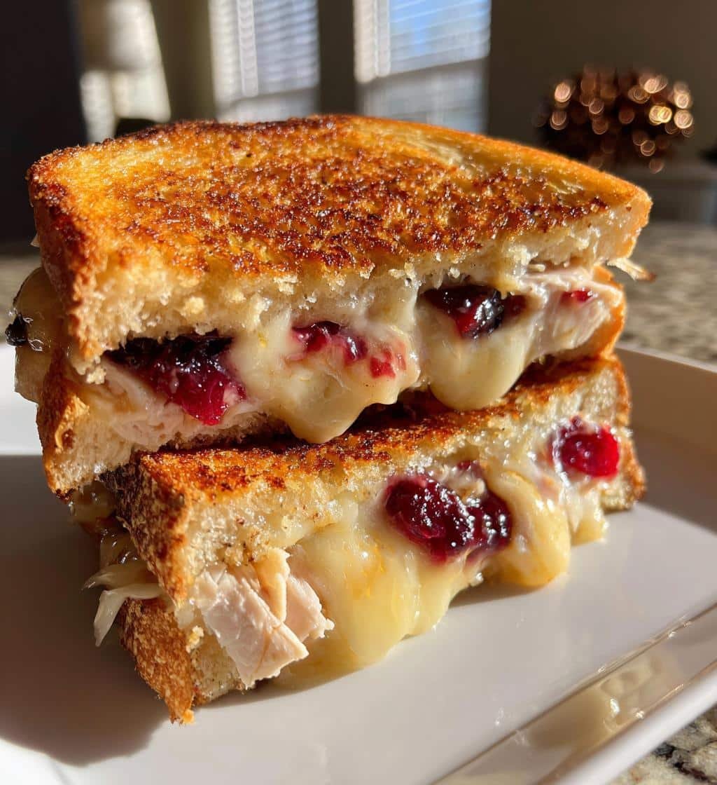 Air Fryer Turkey Cranberry & Brie Air Fryer Grilled Cheese - detail 1