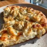 Air Fryer White Sauce Chicken Pizza