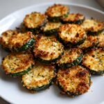 Air Fryer Zucchini Chips Parmesan Crust