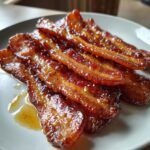 Air fryer Bacon Brown Sugar Glazed