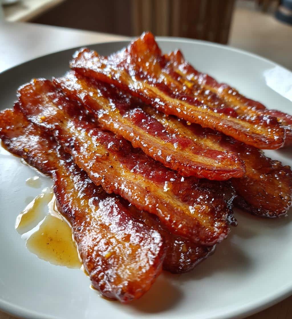Air fryer Bacon Brown Sugar Glazed