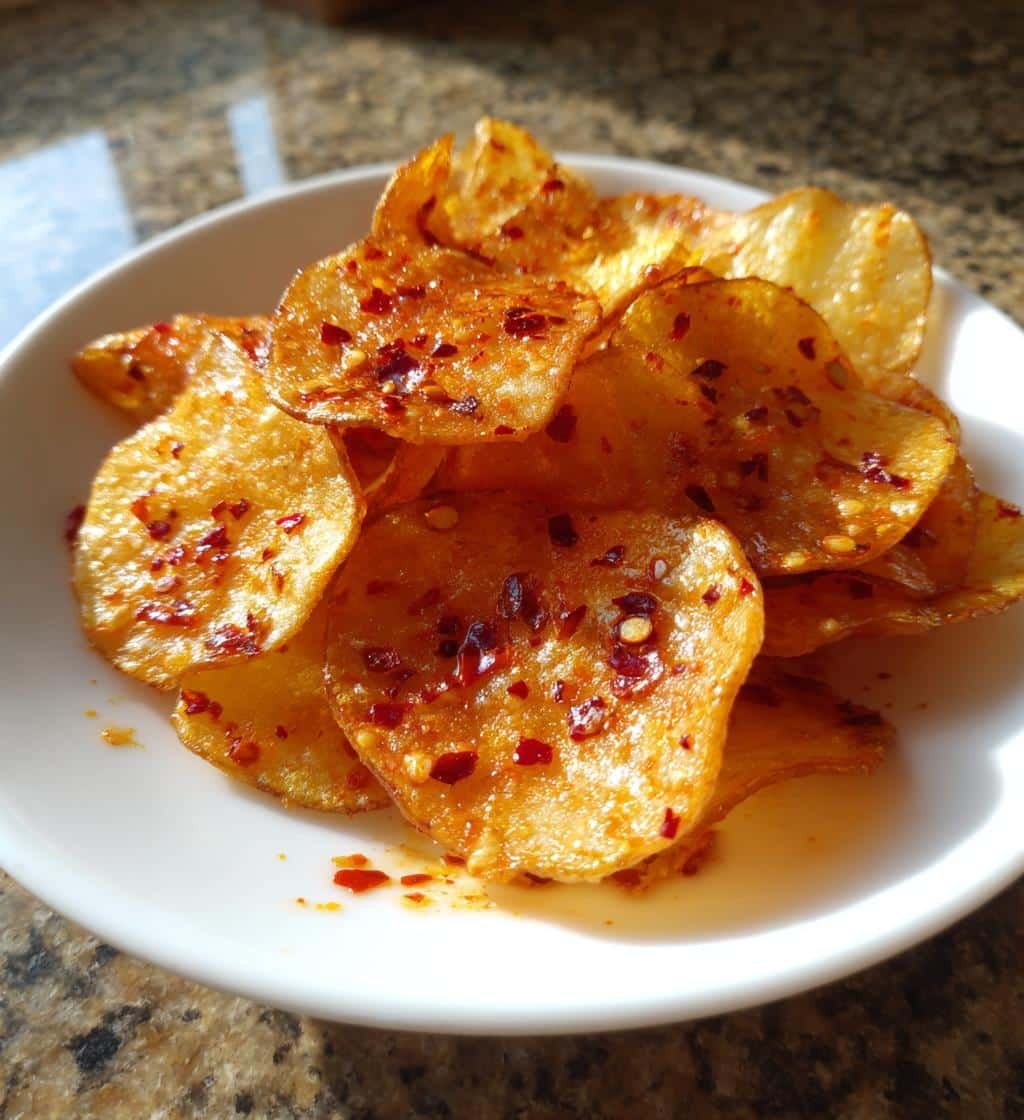 Air fryer Crispy Chili Crisp Potato Chips - detail 1