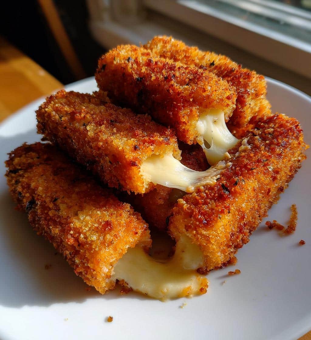 Air fryer Crispy Fried Mozzarella Sticks - detail 1