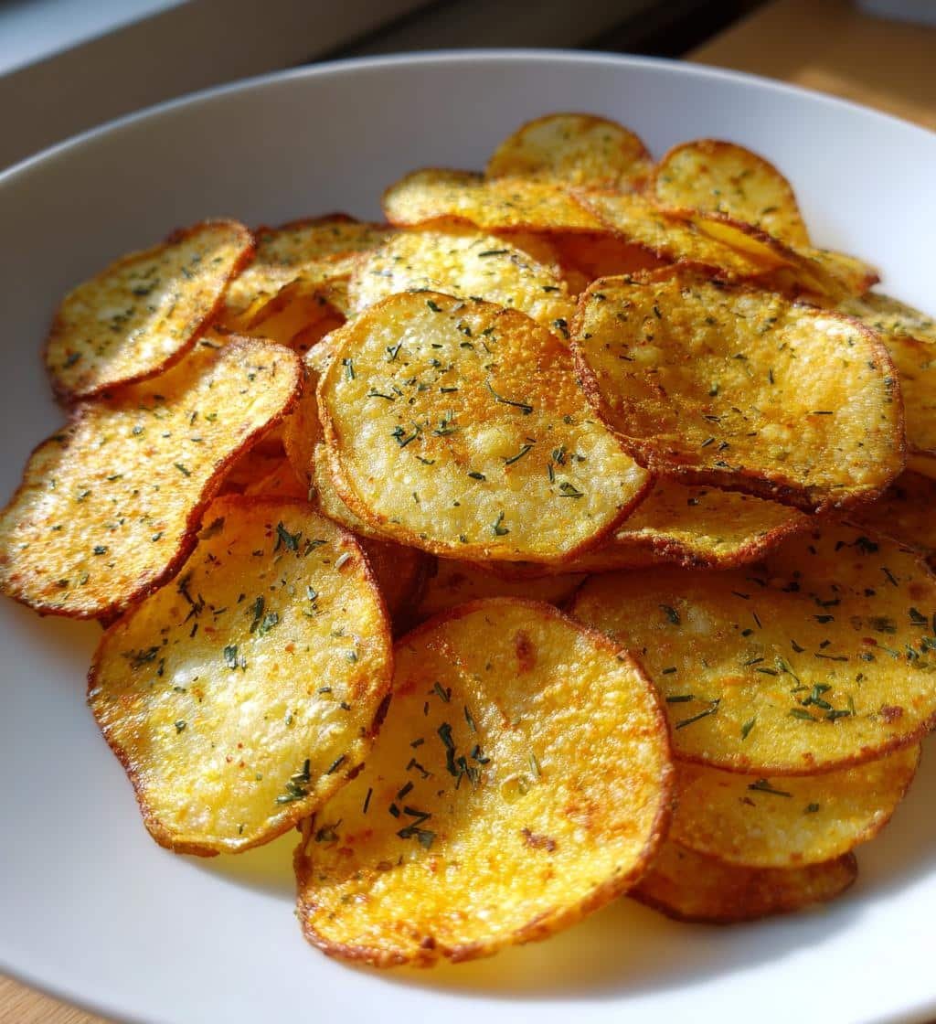 Air fryer Crispy Herb Oil Potato Chips - detail 1