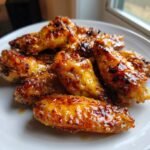 Air fryer Crispy Honey Mustard Air Fryer Wings