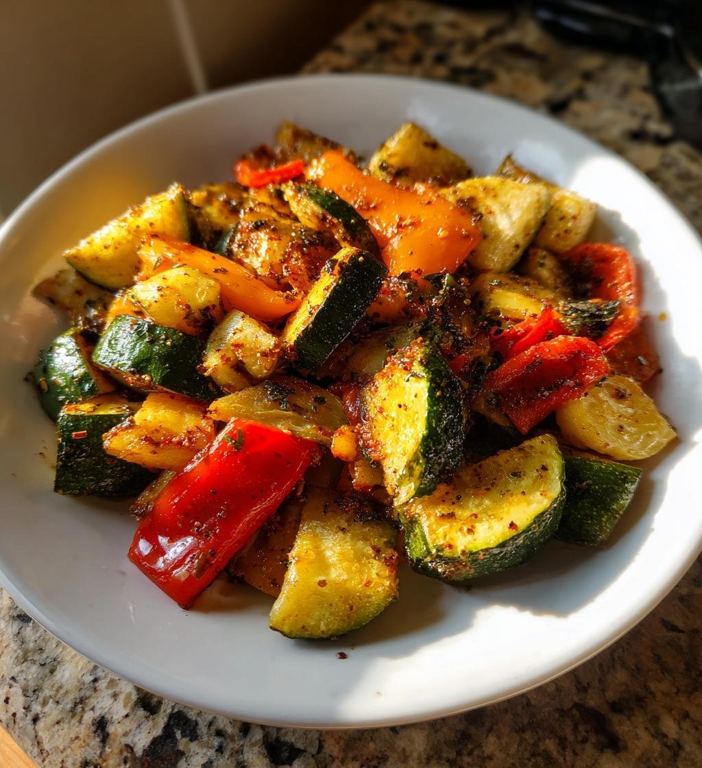 Air fryer Crispy Mediterranean Spiced Vegetable - detail 1