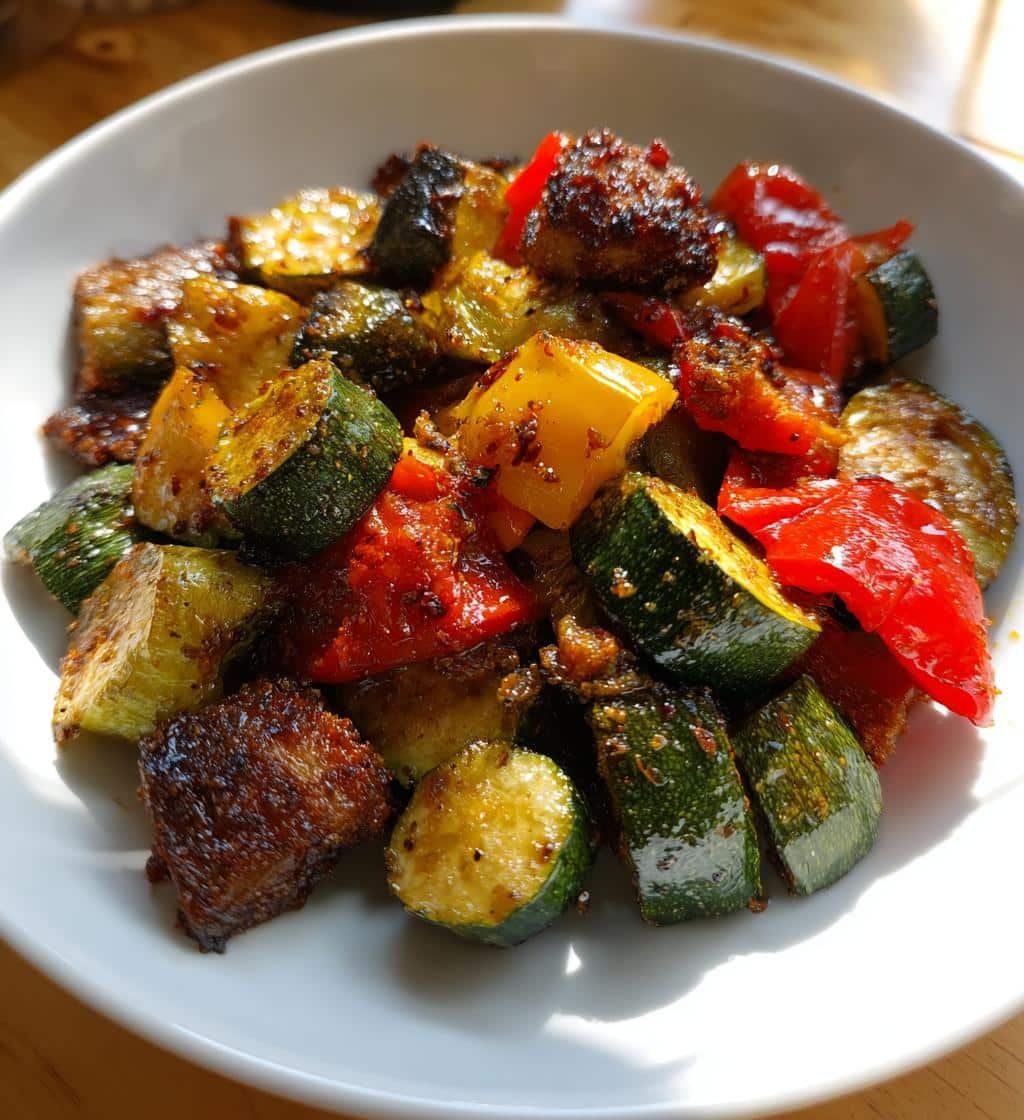 Air fryer Crispy Mediterranean Spiced Vegetable