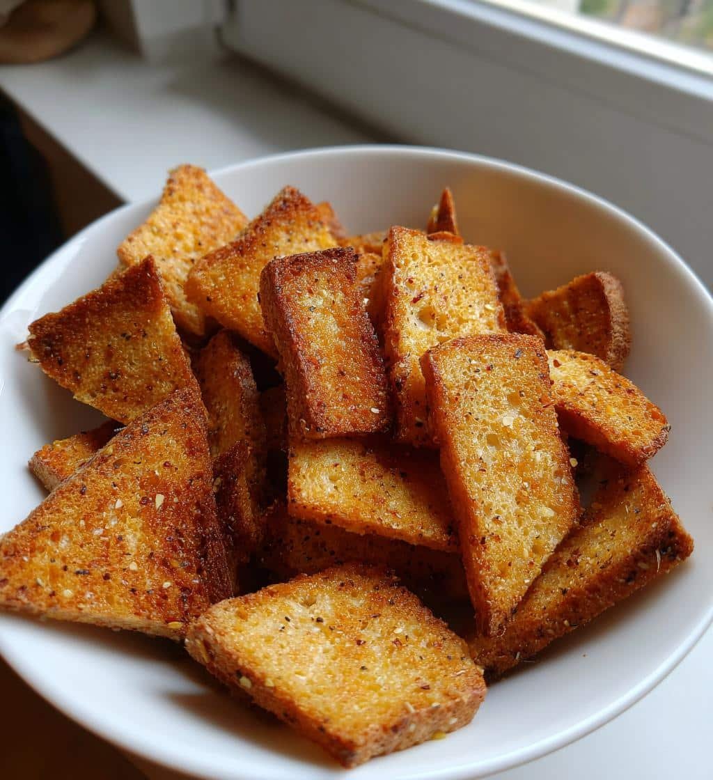 Air fryer Crispy Pumpernickel Chips - detail 1