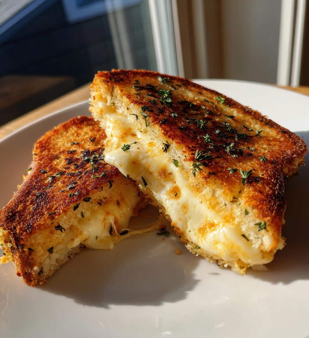 Air fryer Easy Herb-Crusted Air Fryer Grilled Cheese
