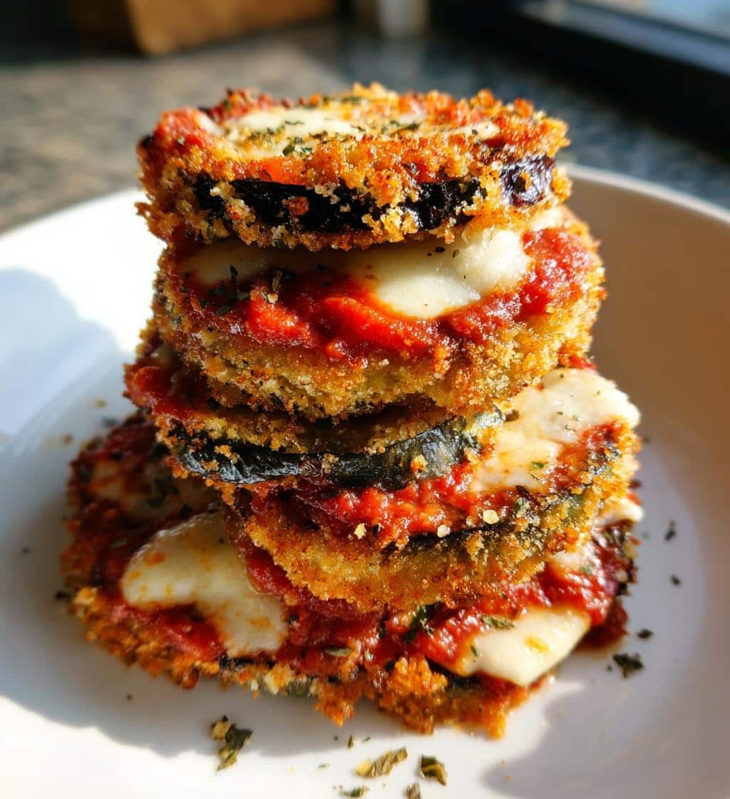 Air fryer Eggplant Parmesan Veggie