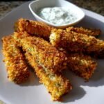 Air fryer Garlic Dill Pickle Sticks