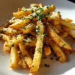 Air fryer Garlic Herb Gruyere Fries