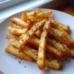 Air fryer Garlic Mustard Herb Fries