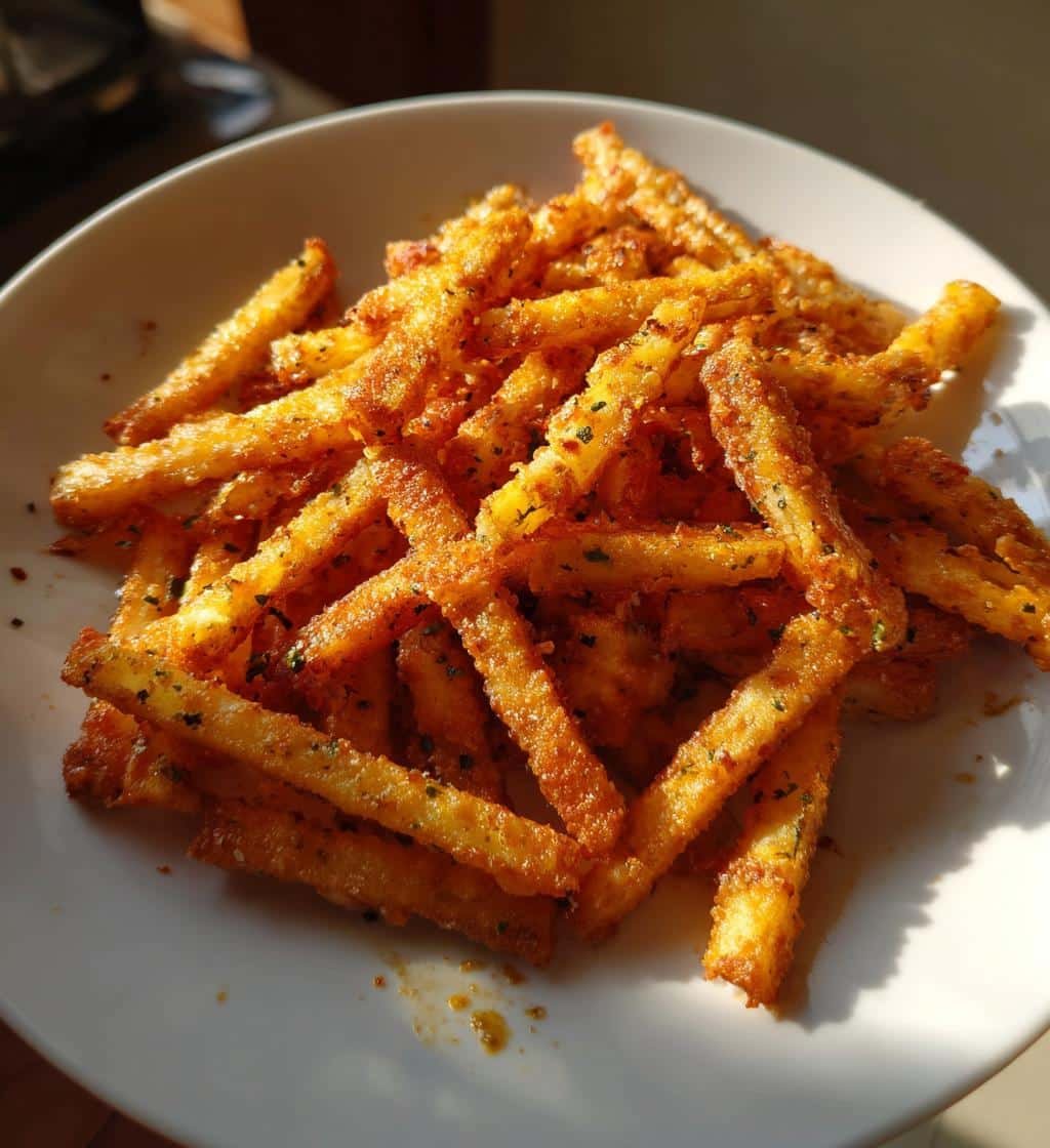 Air fryer Garlic Parmesan Pasta Stick Chips