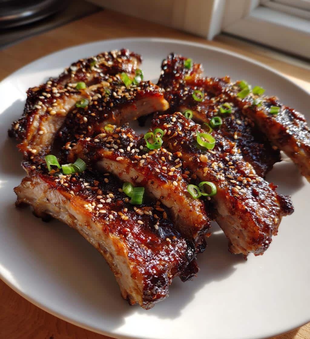 Air fryer Homemade Sticky Asian Pork Ribs - detail 1